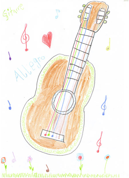 Musikalischer Malwettbewerb der Musikschule Allegro.