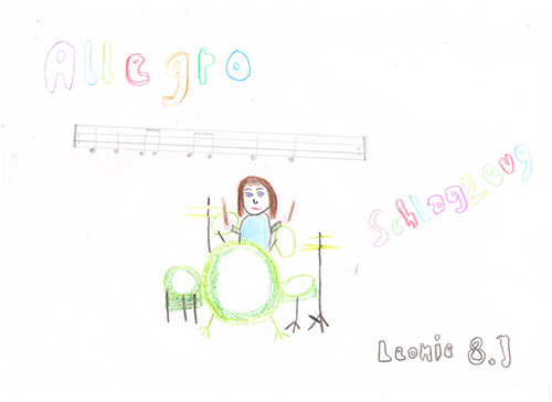 Musikalischer Malwettbewerb der Musikschule Allegro.